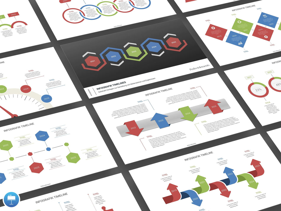 Keynote: Infografik Timelines