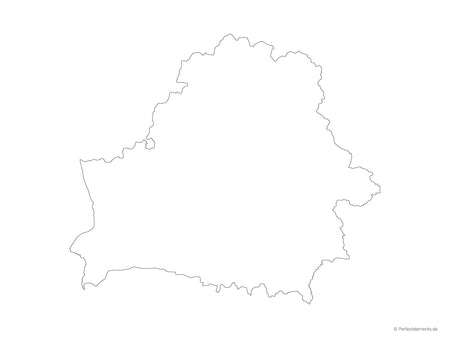 Vektor-Landkarte von Belarus (Outline)