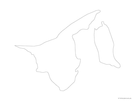 Vektor-Landkarte von Brunei (Outline)