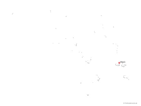 Vektor-Landkarte der Marshallinseln (Outline)