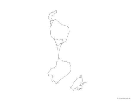 Vektor-Landkarte von Saint-Pierre und Miquelon (Outline)