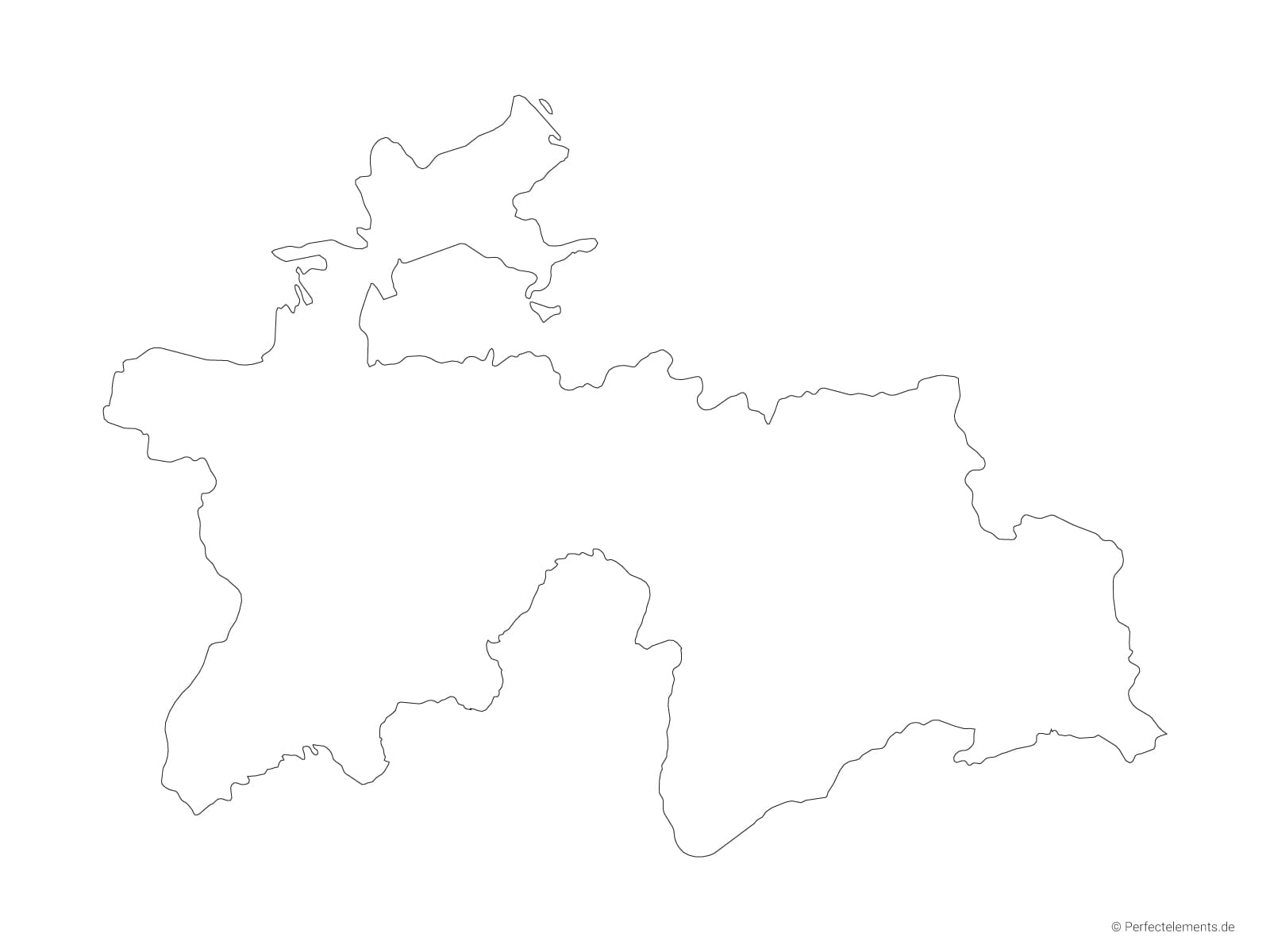 Vektor-Landkarte von Tadschikistan (Outline)